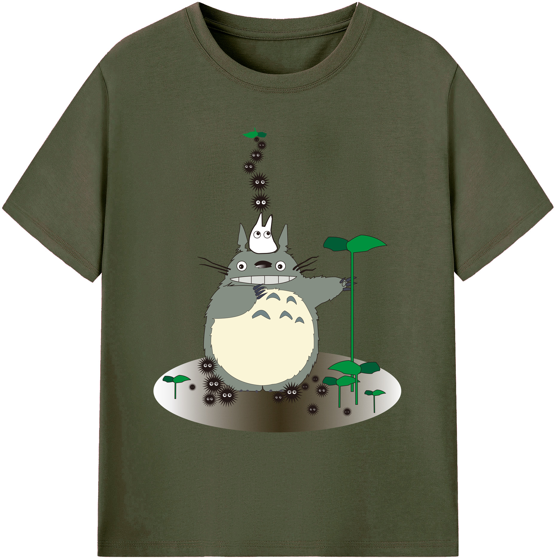 （画像用） となりのトトロ 草壁メイ 草壁サツキ My Neighbor Totoro Satsuki Kusakabe Mei Kusakabe 綿100％ メンズ半袖Tシャツ｜肌触りやわらか＆通気性